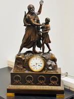 Bronzen klok heel groot, Antiek en Kunst, Ophalen of Verzenden