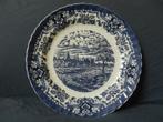 Ronde schaal/bord Old Country Castles Engels d 33,5 cm. MINT, Antiek en Kunst, Antiek | Servies los, Ophalen of Verzenden