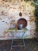 Oude brocante opklapbare tuintafel / allegonda, Tuin en Terras, Tuintafels, Ophalen, Gebruikt, Rechthoekig, Hout
