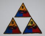 US WWII 8th Armored Division Woolie, Greenback patch variati, Ophalen of Verzenden, Landmacht, Amerika, Embleem of Badge