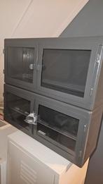 Ikea Lixhult Wandkastjes Grijs - Per Stuk of Set, Minder dan 50 cm, Met deur(en), Ophalen of Verzenden, Zo goed als nieuw