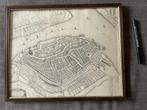 Dordrecht kaart afbeelding, Antiek en Kunst, Kunst | Tekeningen en Foto's, Verzenden