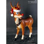 Standing Reindeer – Rendier met verlichte Neus Hoogte 115 cm, Diversen, Kerst, Ophalen, HorecaBeelden, HorecaBeelden, HorecaBeelden