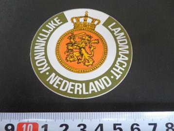 sticker Leger Landmacht AB091  Nederland wapen * beschikbaar voor biedingen