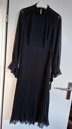 Stippen Jurk Feestelijk - Maat M- zwart-wit, Maat 38/40 (M), Zwart, Ophalen of Verzenden, Zo goed als nieuw