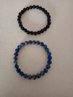 Edelsteen Armbanden Set - Onyx & Lapis Lazuli, Overige materialen, Nieuw, Ophalen of Verzenden, Overige kleuren
