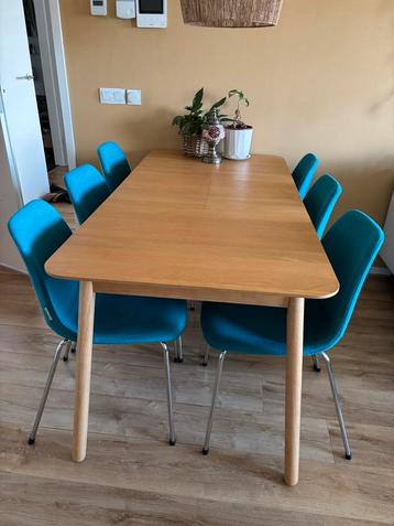 6 Blauwe Zuiver Fifteen Up Eetkamerstoelen beschikbaar voor biedingen