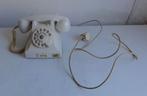 Telefoon PTT Ericsson antiek met draaischijf, bakeliet wit, Antiek en Kunst, Ophalen of Verzenden