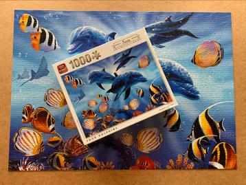 King Puzzel Sea Collection🐠 Four Dolphins 🐬 Dolfijnen 1000 beschikbaar voor biedingen