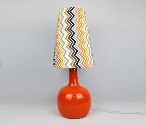Handgemaakte Retro Lampenkap met ZigZag Patroon, Huis en Inrichting, Lampen | Lampenkappen, Nieuw, Minder dan 25 cm, Overige vormen