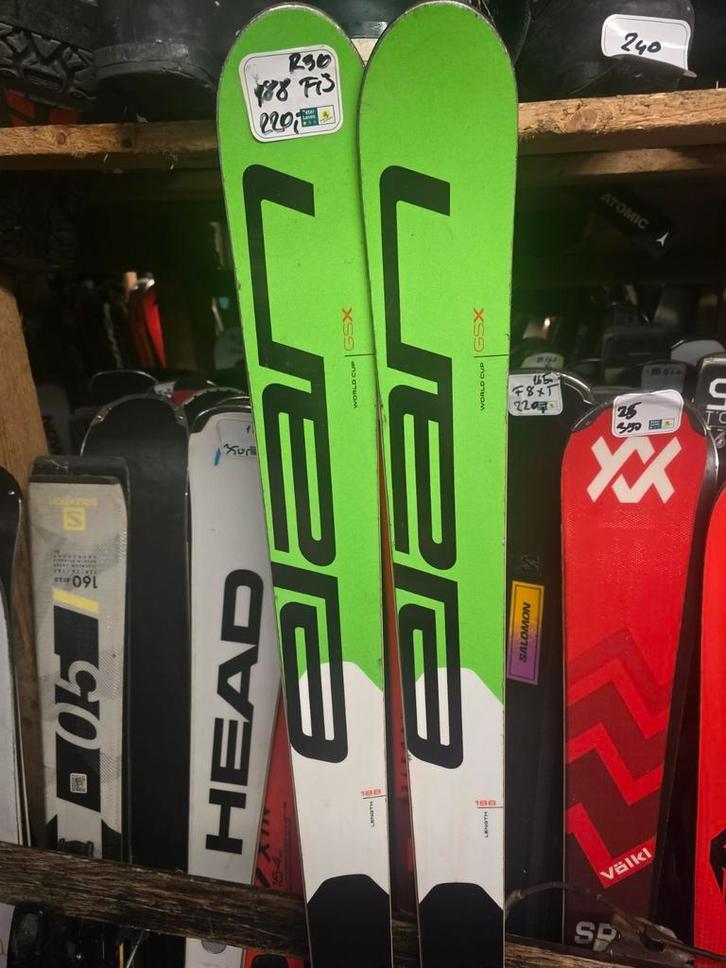 188cm ELAN WORLDCUP GSX R30 FIS, Sport en Fitness, Skiën en Langlaufen, Zo goed als nieuw, Ski's, Skiën, Overige merken, Carve