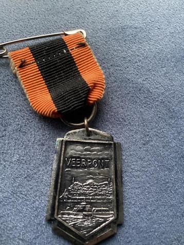 Medaille Zilverstadtocht Schoonhoven 1961. Veerpont. beschikbaar voor biedingen