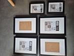 6 ribba fotolijsten zwart Ikea (4 grote, 2 kleine), Ophalen, Zo goed als nieuw