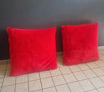 Grote Rode Kussens, Huis en Inrichting, Woonaccessoires | Kussens, Ophalen, Zo goed als nieuw, Rood, Vierkant