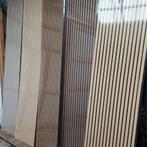 Akoestische wandpanelen 260x60 280x60 walnoot eik brons, Ophalen of Verzenden, Nieuw