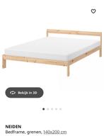Ikea Bed, Huis en Inrichting, Ophalen, Eenpersoons, Wit, 140 cm