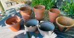 Terracotta potten voor terras / tuin, Steen, Gebruikt, Minder dan 30 cm, Minder dan 60 cm