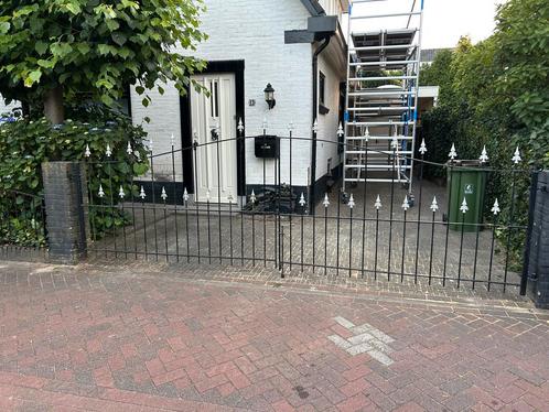 Sierpoort 2 delen totaal 456cm, Tuin en Terras, Tuinhekken en Hekwerk, Gebruikt, Tuinhek, IJzer, Ophalen