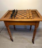 Schaaktafel schaaktafeltje hout vintage, Ophalen of Verzenden