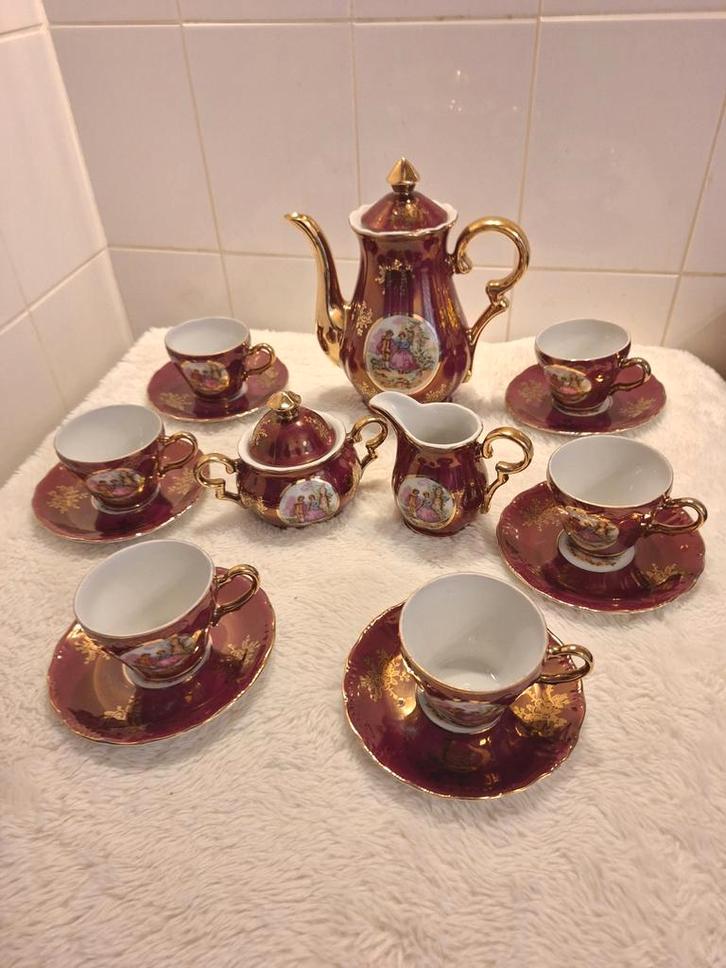 Limogestyle Koffieset - 15 Delig, Antiek en Kunst, Antiek | Servies compleet, Ophalen of Verzenden
