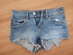 H&M Divided jeans short mt 32 = xxs  kort spijkerbroekje, Blauw, H&M, Ophalen of Verzenden, W27 (confectie 34) of kleiner
