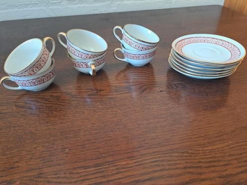 Kop/schotelset.Merk: Koenigszeltmade in Poland vintage, Antiek en Kunst, Antiek | Servies compleet, Ophalen of Verzenden