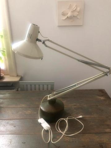 AUTHENTIEKE VINTAGE LAMP BUREAU ATELIER LEDU ZWEEDS DIMMER beschikbaar voor biedingen