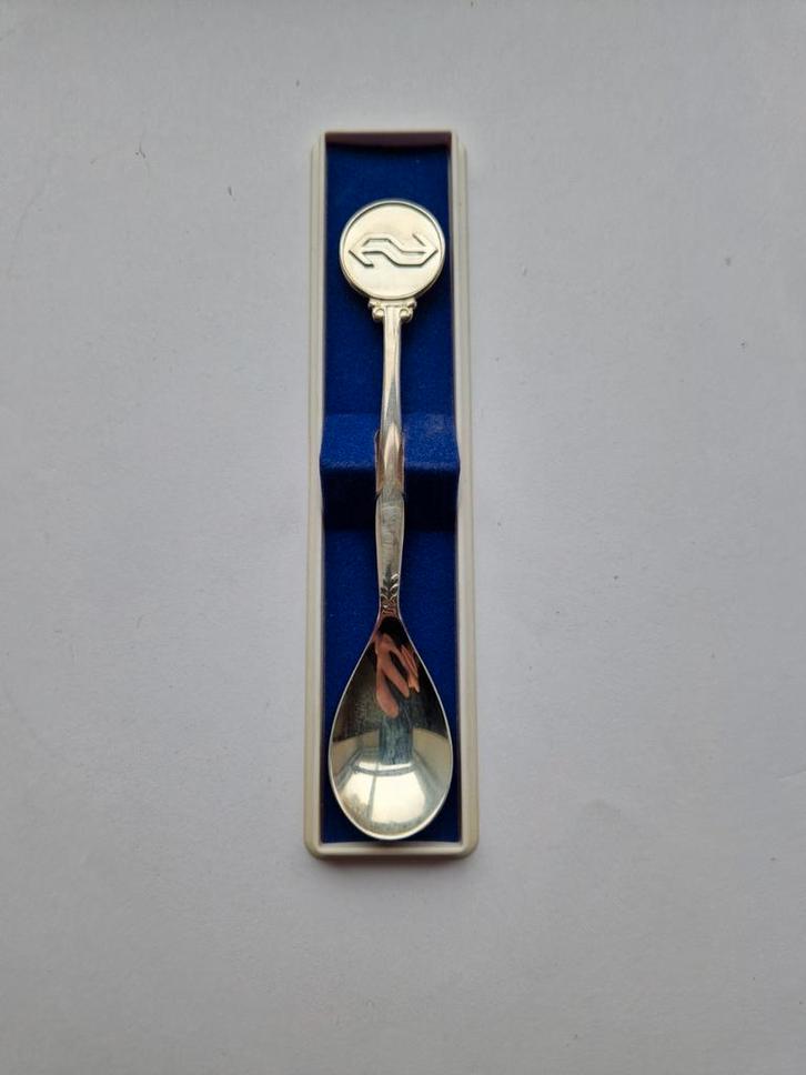 NS Verzilverde Theelepel, Antiek en Kunst, Antiek | Bestek, Ophalen of Verzenden