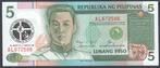 Filipijnen 5 Piso 1991 II Plenary Council of the Philippines, Verzenden, Zuidoost-Azië, Los biljet
