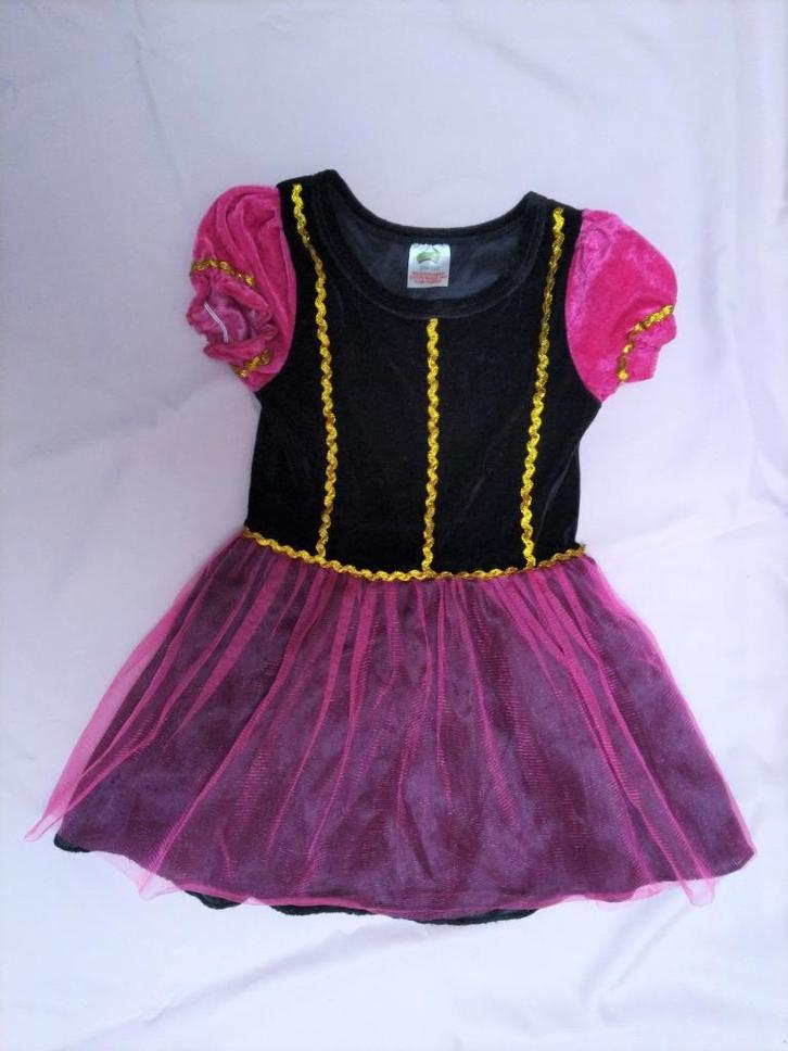 Zwarte Piet jurk + pruik mt 92 / 98, Diversen, Sinterklaas, Nieuw, Ophalen of Verzenden