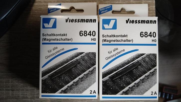2x Viessmann 6840, H0, schakelcontacten, Hobby en Vrije tijd, Modeltreinen | H0, Nieuw, Overige typen, Wisselstroom, Overige merken