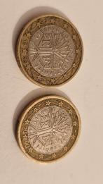 2 Franse 1 Euro Munten - 1999 & 2000, Ophalen of Verzenden, Frankrijk, Losse munt