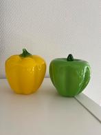 Groene en gele paprika, glas/glazen, Ophalen of Verzenden, Zo goed als nieuw