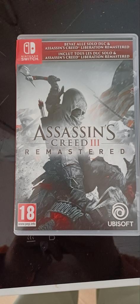 Assassin's Creed III Remastered, Spelcomputers en Games, Games | Nintendo Switch, Zo goed als nieuw, Avontuur en Actie, 1 speler