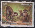 Rwanda 1988 Apen, Verzenden, Gestempeld, Dier of Natuur