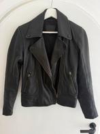 Massimo Dutti leren jasje jack S, Ophalen of Verzenden, Zo goed als nieuw, Zwart