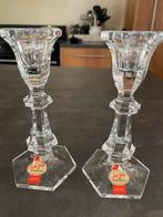2 Kristallen kandelaars, Ophalen of Verzenden, Kristal