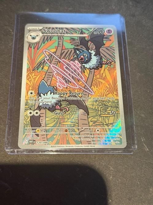 Swoobat - 120/086 - SV: White Flare, Hobby en Vrije tijd, Verzamelkaartspellen | Pokémon, Nieuw, Losse kaart, Foil, Verzenden