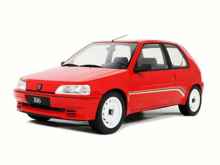 Binnenkort de G108 1:12! Peugeot 106 Ph.1 Rallye OTTO, Hobby en Vrije tijd, Modelauto's | 1:18, Nieuw, OttOMobile, Ophalen of Verzenden
