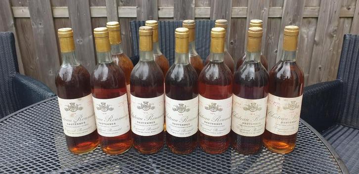 8 X Chateau Rouimieu Sauternes 1979, Verzamelen, Wijnen, Nieuw, Witte wijn, Frankrijk, Vol, Ophalen of Verzenden
