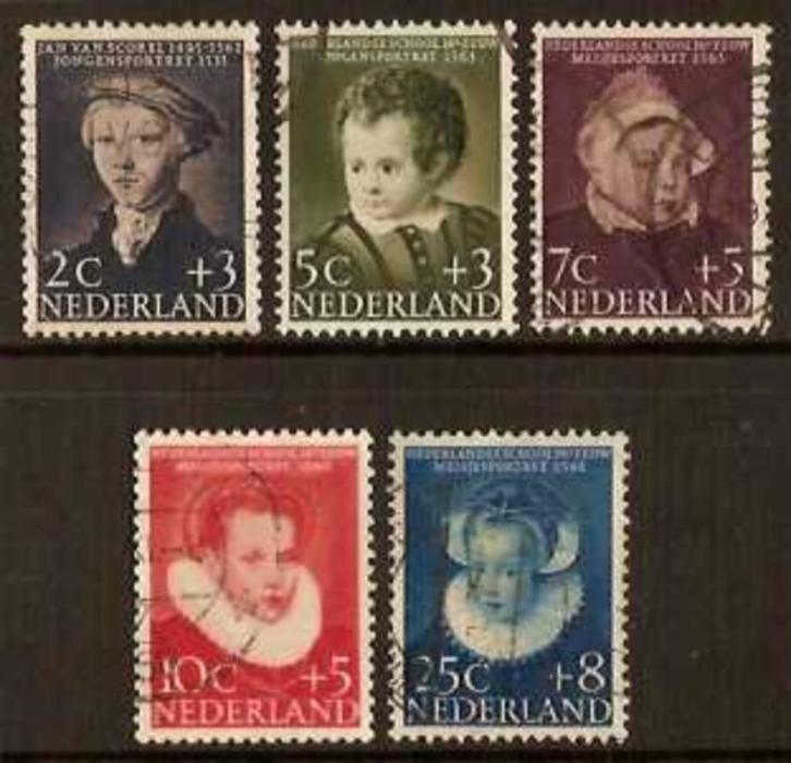 Nederland NVPH nr 683/7 gestempeld Kinderpostzegels 1956, Postzegels en Munten, Postzegels | Nederland, Gestempeld, Na 1940, Verzenden