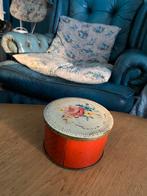 Lief blikje, rond en bloemen. Decoratief Lutti zie omschrijv, Ophalen of Verzenden, Gebruikt, Overige, Overige merken