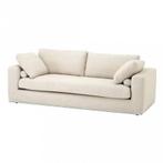 Eichholtz Atlanta Sofa - Panama Natural, RVS Onderstel, 75 tot 100 cm, Ophalen of Verzenden, Rechte bank, Stof