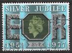 Groot-Brittannie 1977 - Yvert 829 - Zilveren Jubileum (ST), Postzegels en Munten, Postzegels | Europa | UK, Ophalen, Gestempeld