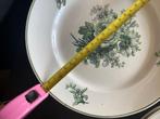 Set villeroy en Boch groene bloem, Ophalen of Verzenden, Bord of Schaal