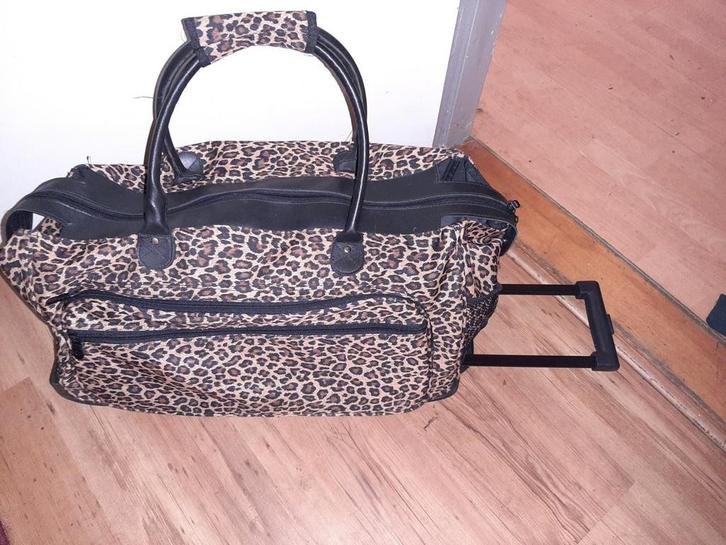 Tijgerprint Weekendtas/Koffer met Inschuifbare Handgreep, Sieraden, Tassen en Uiterlijk, Tassen | Reistassen en Weekendtassen