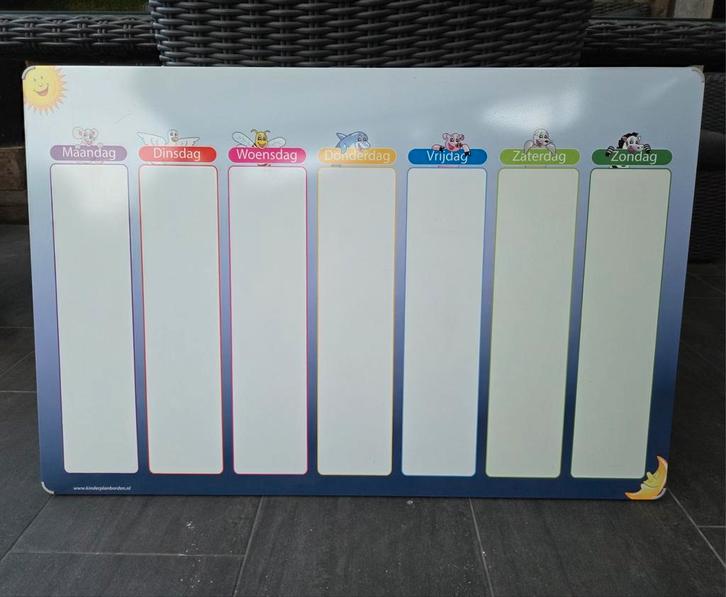 Planbord/ memobord/ weekplanner, Huis en Inrichting, Woonaccessoires | Memoborden, Zo goed als nieuw, Magneetbord, Ophalen of Verzenden