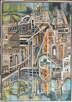 Schilderij Haarlem versus Italië  74 x 105 cm, Ophalen