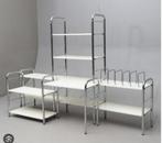 Strakke vintage IKEA boekenkast/wandsysteem Niklas, Huis en Inrichting, Kasten | Boekenkasten, Ophalen, Met plank(en), Gebruikt