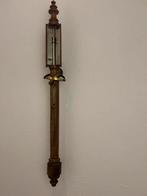 Antieke Scheepsbarometer - Notenhout & Messing, Ophalen